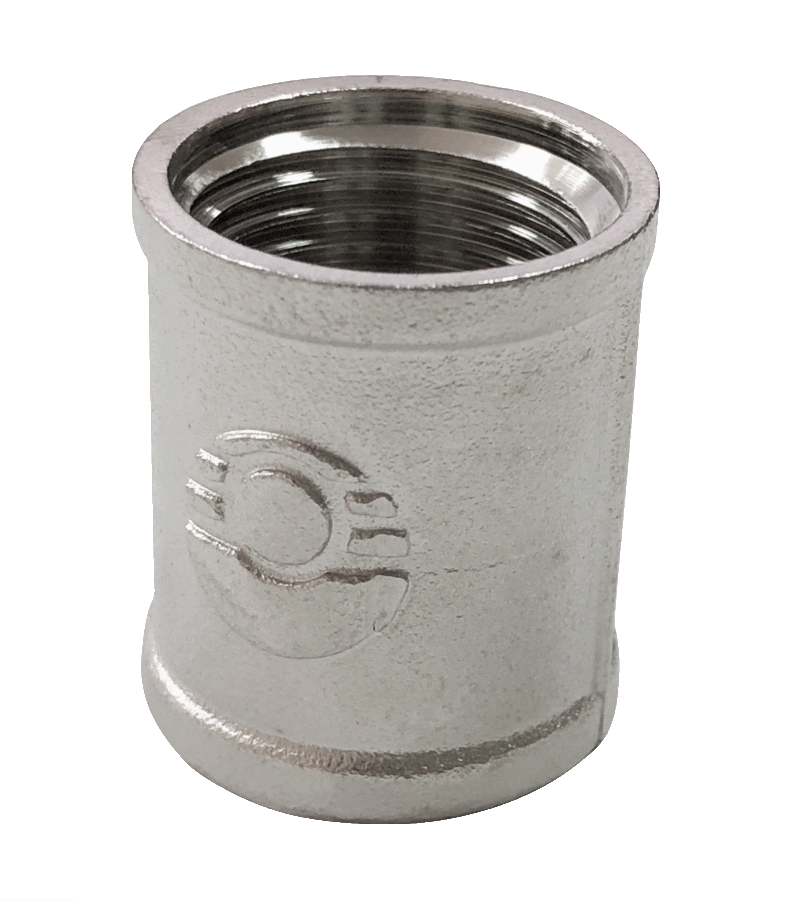 Муфта латунь никель Ду 25 (1") ВР Valfex VF.170.N.100, DN 25, 1 дюйм